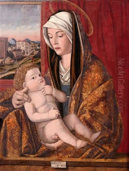 The Madonna And Child Oil Painting by  Pasqualino da Venezia