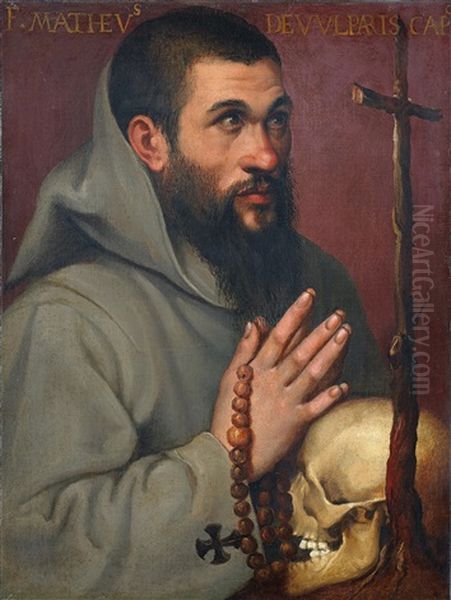 Portrait Of The Capuchin Friar Matteo Dei Volpari Oil Painting by Bartolomeo Passarotti