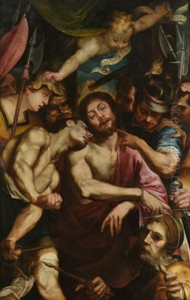 Le Christ Aux Outrages Oil Painting by Bartolomeo Passarotti