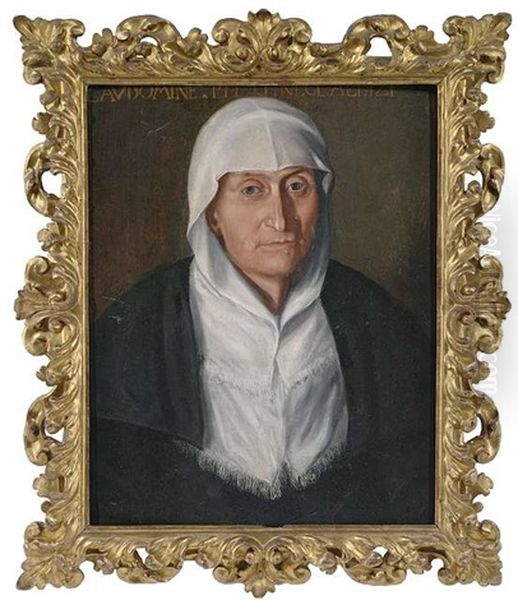 Bildnis Einer Alten Frau Oil Painting by Bartolomeo Passarotti