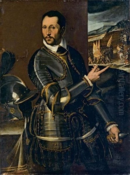 Condottiero Oil Painting by Bartolomeo Passarotti