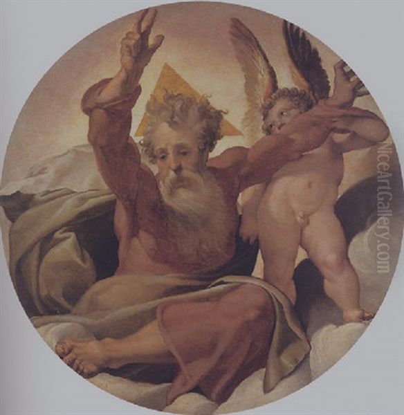 God The Father Oil Painting by Bartolomeo Passarotti