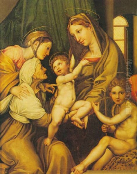 La Madonna Dell'impannata Oil Painting by Bartolomeo Passarotti