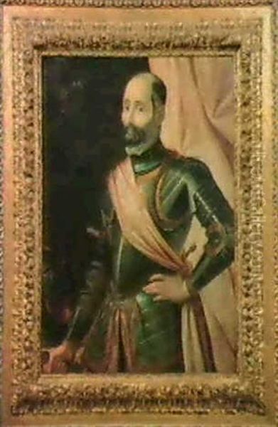 Ritratto Di Condottiero Oil Painting by Tiburzio Passarotti