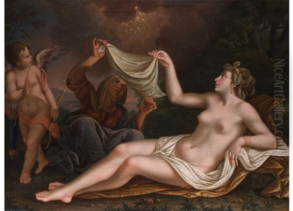 Der Goldregen Der Danae Oil Painting by Nicola Passeri