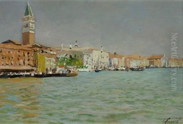 Venezia Oil Painting by Carlo Passigli