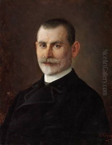 Portrait Of Leon Jacobsson Oil Painting by Leonid Osipovich Pasternak