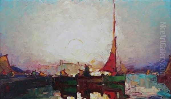 La Parlote Oil Painting by Louis Pastour