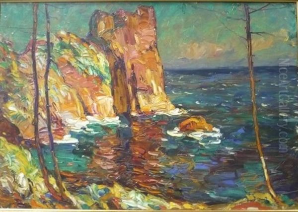 Les Roches D'or Le Trayas Oil Painting by Louis Pastour