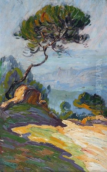 Hauteur De Cannes Oil Painting by Louis Pastour