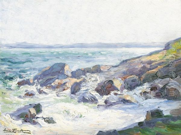 Mistral Sur Les Rochers Oil Painting by Louis Pastour