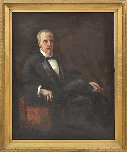 Portrait Of Dr. Louis Lawrence Smith Oil Painting by Arpad de Paszthory