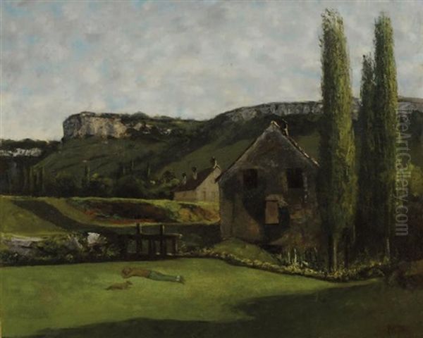 La Sieste - Les Bords Du Doubs by Cherubino Pata