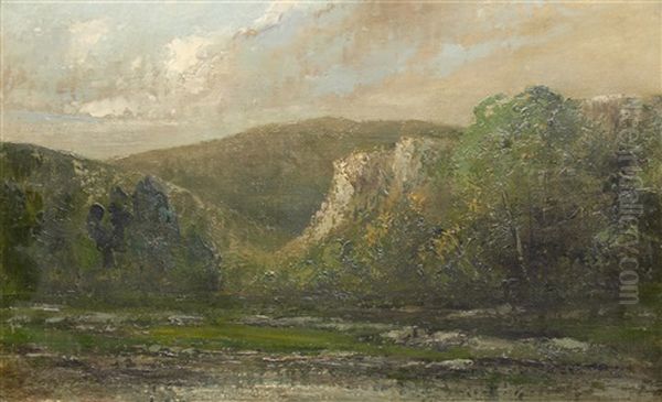 Paysage Montagnaux Oil Painting by Cherubino Pata