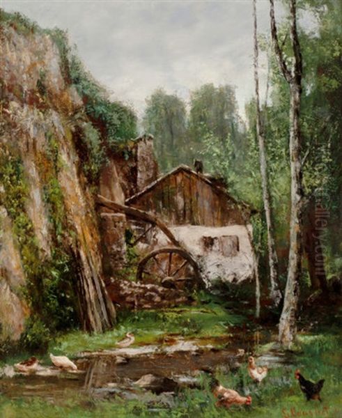 Vue De Moulin Oil Painting by Cherubino Pata