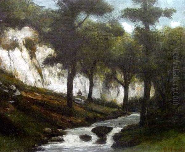 Paysage Comtois Ou Jurassien Oil Painting by Cherubino Pata