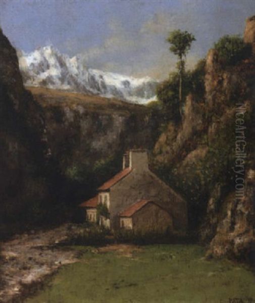 Paysage De Franche-comte Oil Painting by Cherubino Pata