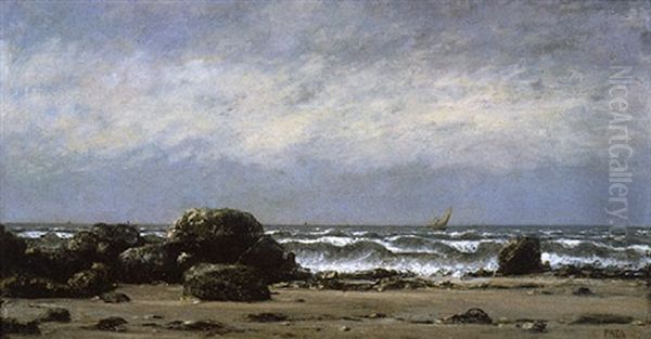 A Coastal Landscape by Cherubino Pata