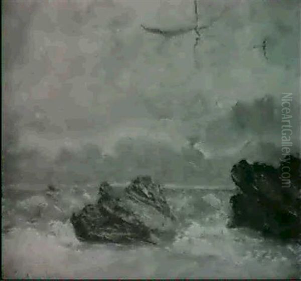 Marine Oil Painting by Cherubino Pata