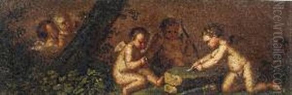 Gioco Di Putti Oil Painting by Giuseppe Patania