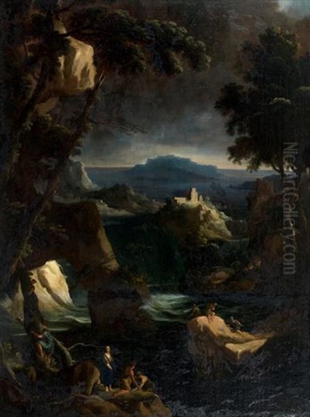 L'eau Ou Le Deluge Oil Painting by Pierre Antoine Patel