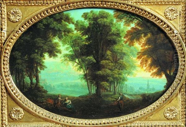 Paysage Pastoral Oil Painting by Pierre Antoine Patel