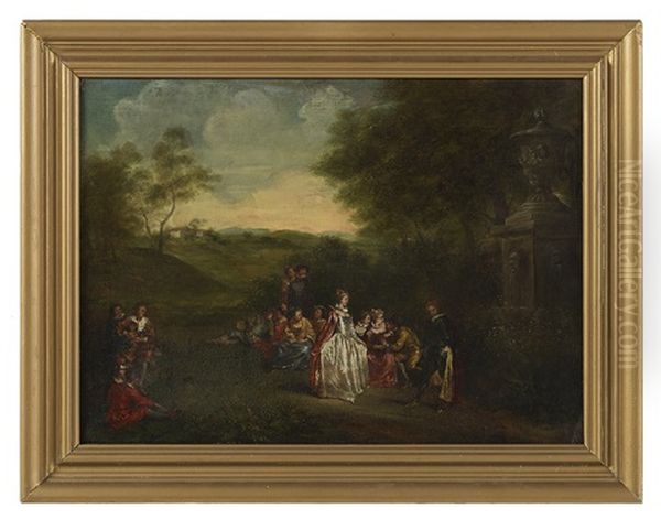 Fete Galante Oil Painting by Jean-Baptiste Pater