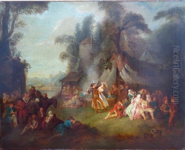 Rejouissance De Soldats Oil Painting by Jean-Baptiste Pater