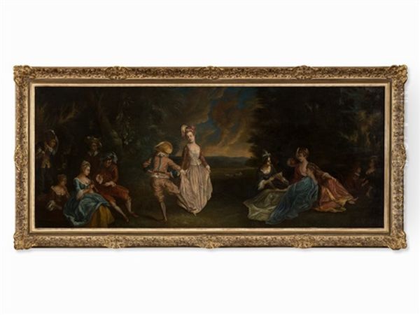 Fete Champetre Oil Painting by Jean-Baptiste Pater