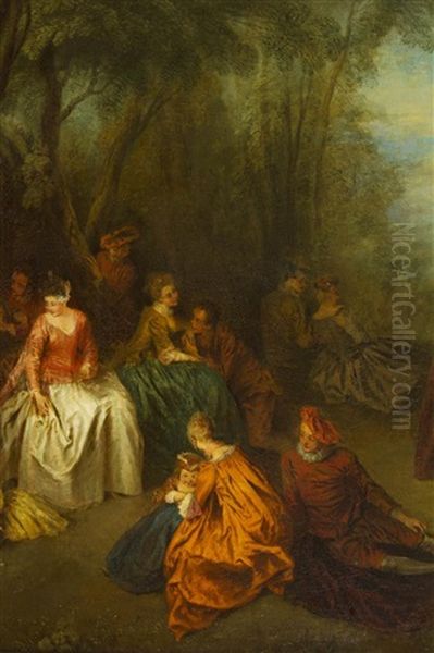 La Danse Oil Painting by Jean-Baptiste Pater