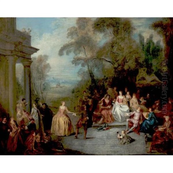 Fete Champetre Oil Painting by Jean-Baptiste Pater