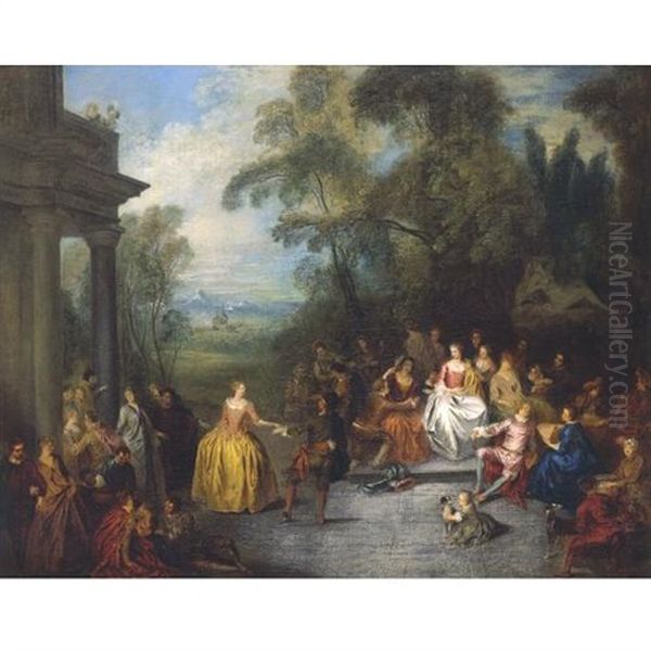 Fete Champetre Oil Painting by Jean-Baptiste Pater