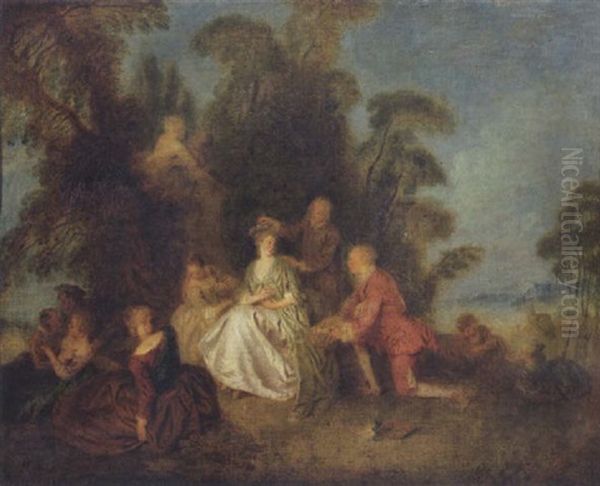 La Bergere Courronnee Oil Painting by Jean-Baptiste Pater