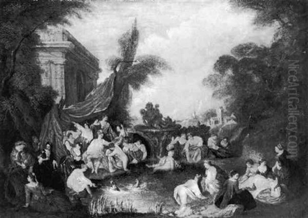 Fete Champetre Oil Painting by Jean-Baptiste Pater