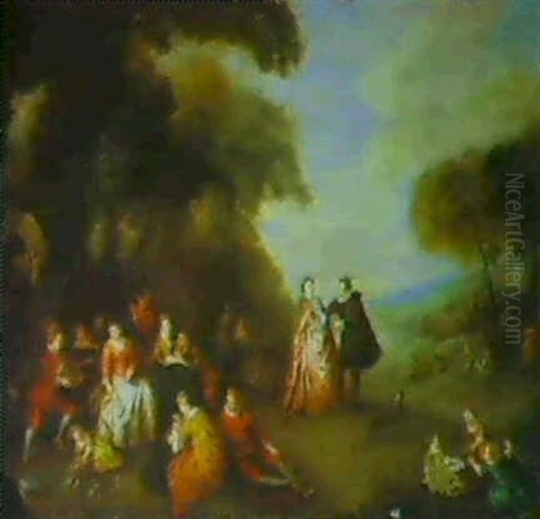 La Danse Oil Painting by Jean-Baptiste Pater