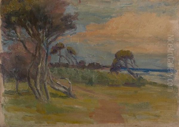 Ti-tree Afternoon Oil Painting by John Ford Paterson