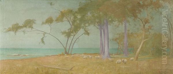 Australian Pastoral Oil Painting by John Ford Paterson