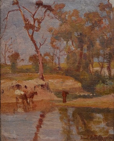 Sunny Day In Victoria, Australia Oil Painting by John Ford Paterson