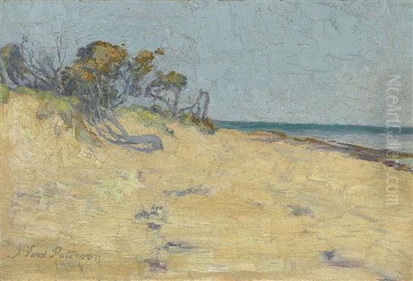 Dunes And Tea Trees Oil Painting by John Ford Paterson