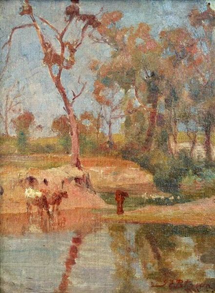 Sunny Day In Victoria Oil Painting by John Ford Paterson