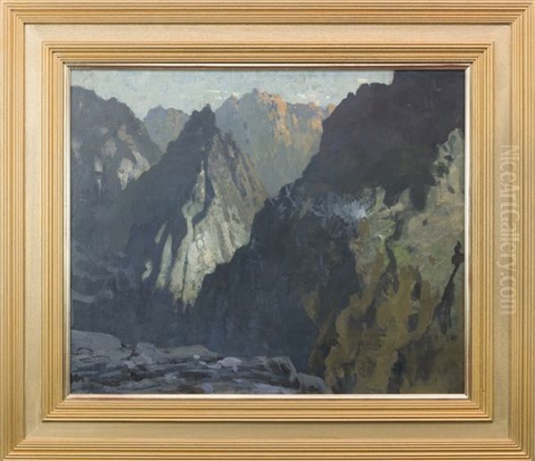 The Cuillins, Skye Oil Painting by James Paterson