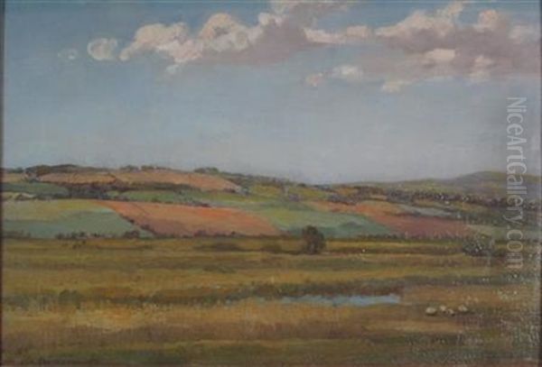 Border Landscape Oil Painting by James Paterson