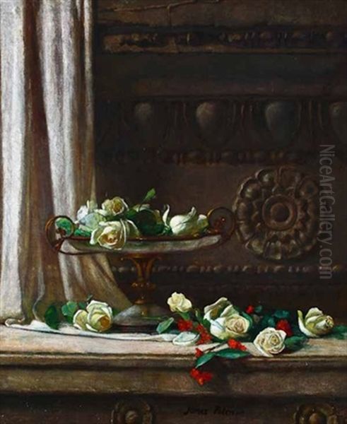 The White Roses Oil Painting by James Paterson