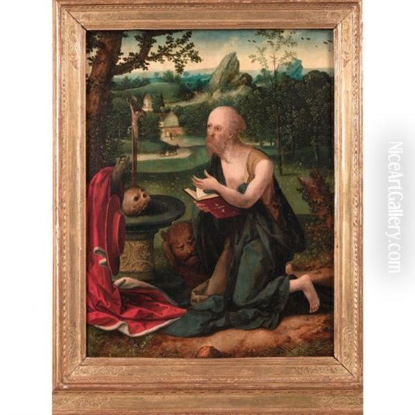 Saint Jerome Oil Painting by Joachim Patinir