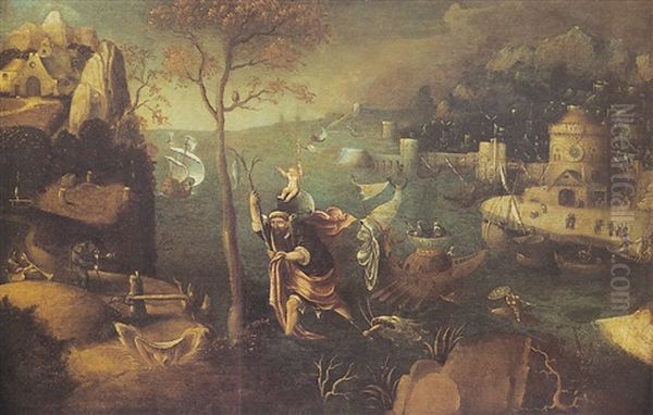 Saint Christophe Oil Painting by Joachim Patinir