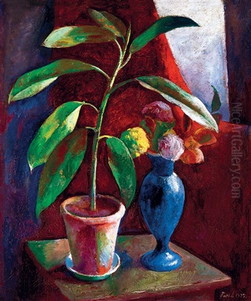 Studio Still Life Oil Painting by Karoly Patko