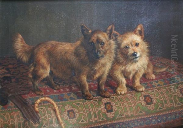 Sweer Mischief Oil Painting by Frank Paton