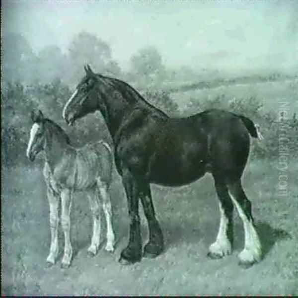 Princess With Foal At Foot Oil Painting by Frank Paton