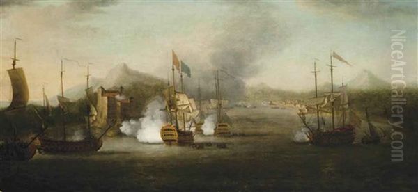 The Capture Of Porto Bello, Panama, 21st November 1739 by Richard Paton