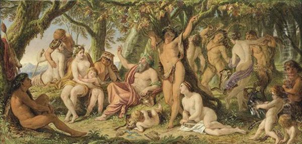 The Song Of Silenus Oil Painting by Sir Joseph Noel Paton